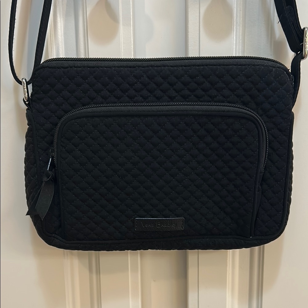 Vera Bradley black all in one crossbody wallet purse bag little hipster RFID